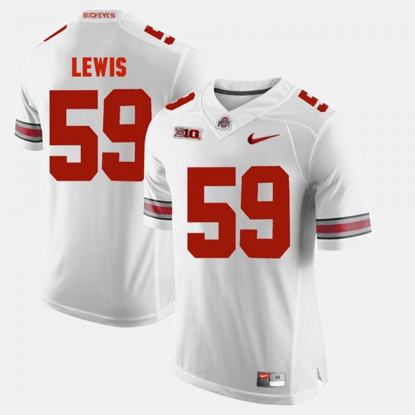 Ohio State Buckeyes Tyquan Lewis Men's #59 Game Alumni White College Football Jersey 2404LGVP7